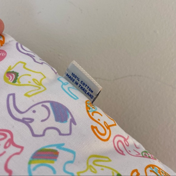 Elephant Print and Pink Tote Bag - Picture 9 of 12